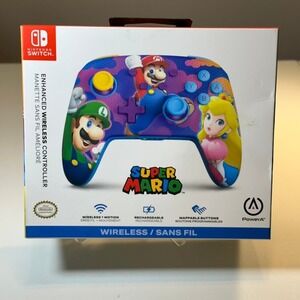 PowerA Enhanced Wireless Controller Nintendo Switch Super‎ Mario Color Splash